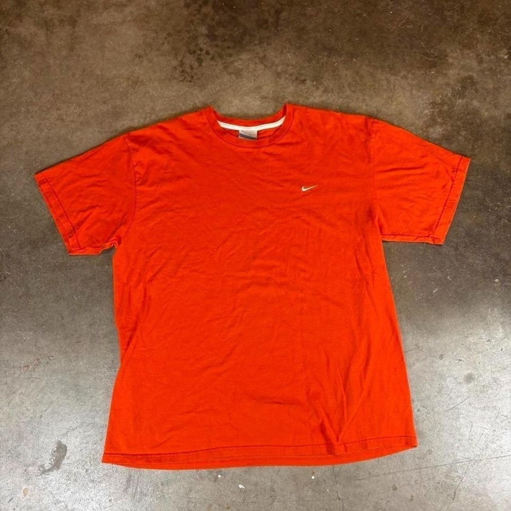 Vintage y2k Orange Nike shirt Men's Size XL